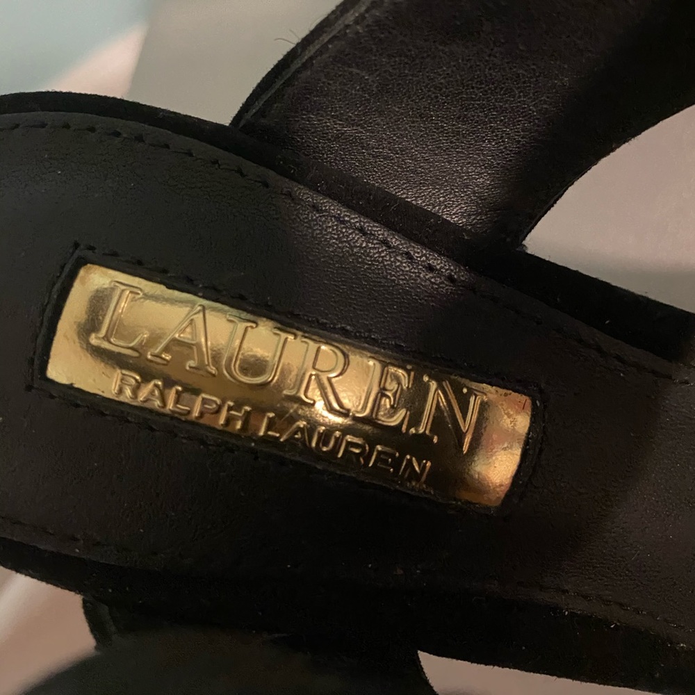 Ralph Lauren Cow Hyde Block Heels - Picture 4 of 7